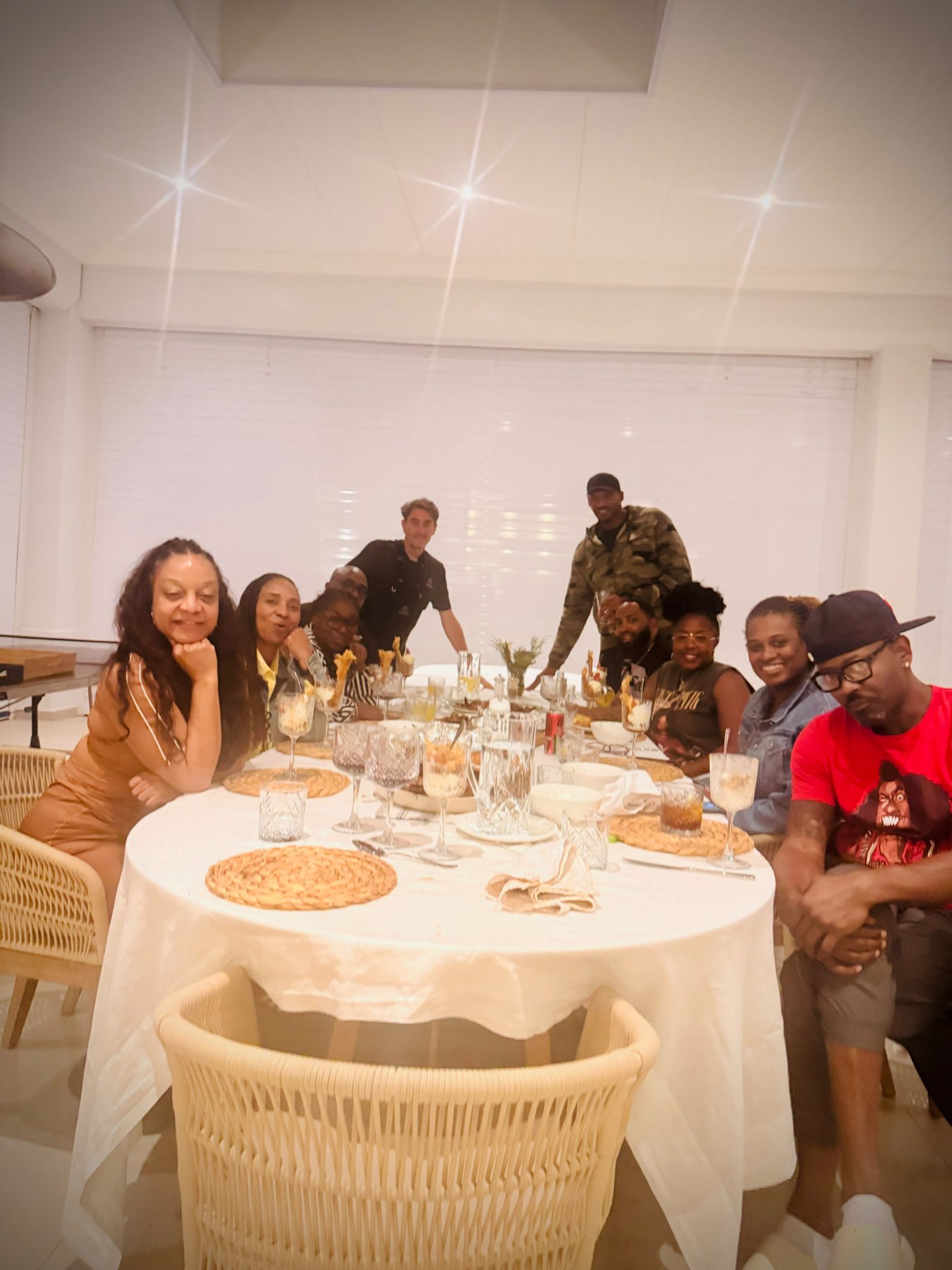 Guests seated for dinner