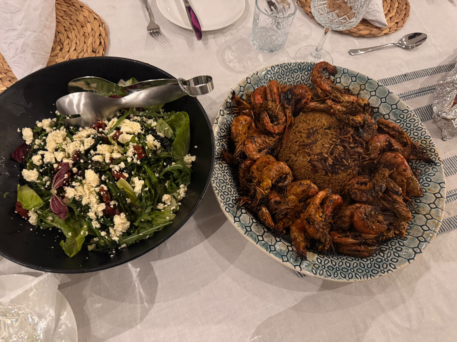 Prepared salads and hot dishes
