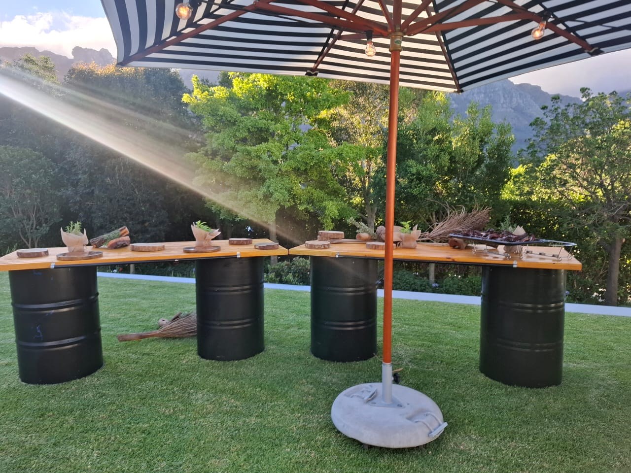 Outdoor food preparation station