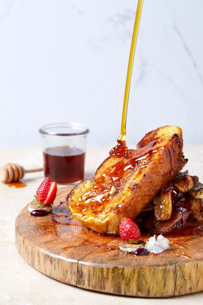 brioche french toast — staging demonstration