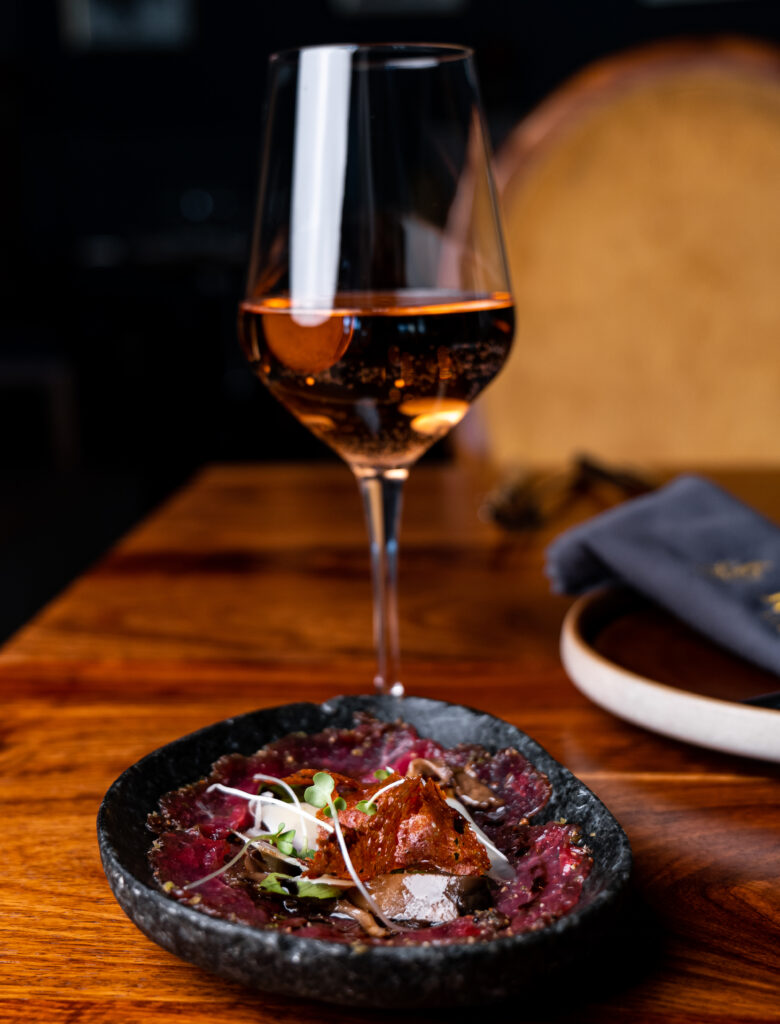 BEEF CARPACCIO — staging demonstration